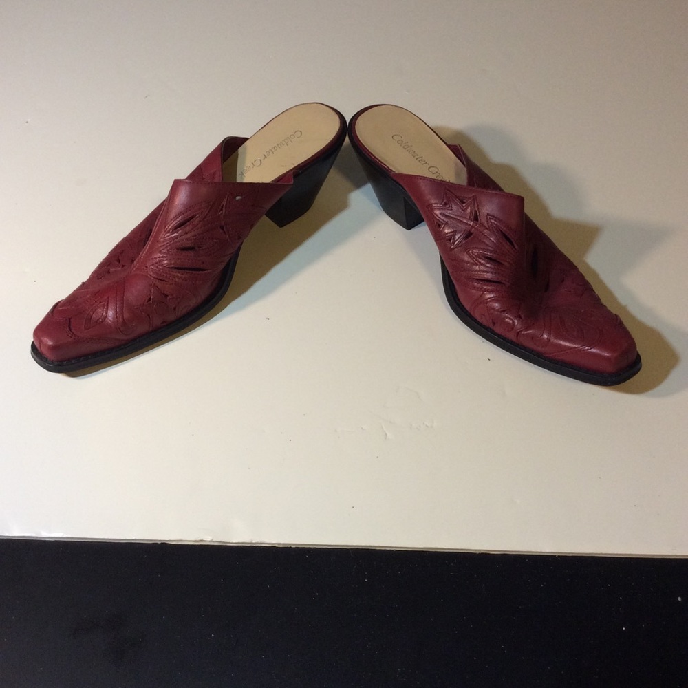 Coldwater Creek Leather Western Cutout  Shoes
